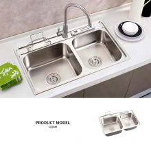 SanitaryWare Double Sink 304 Grade Stainless Steel Undermount kitchen Sink